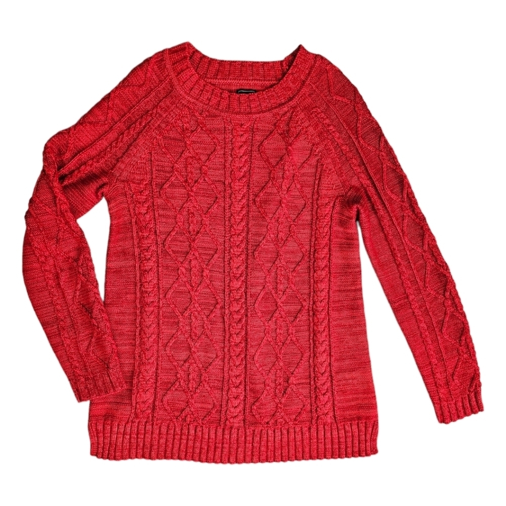 GAP red knit sweater. XS